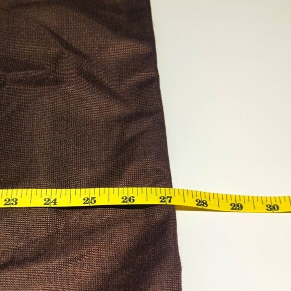 Kate Spade Chocolate Brown Gold embossed lettering Dust Laundry -XL 27x19 New - Picture 4 of 5